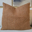 Abraham Moon Herringbone Rust Square Cushion