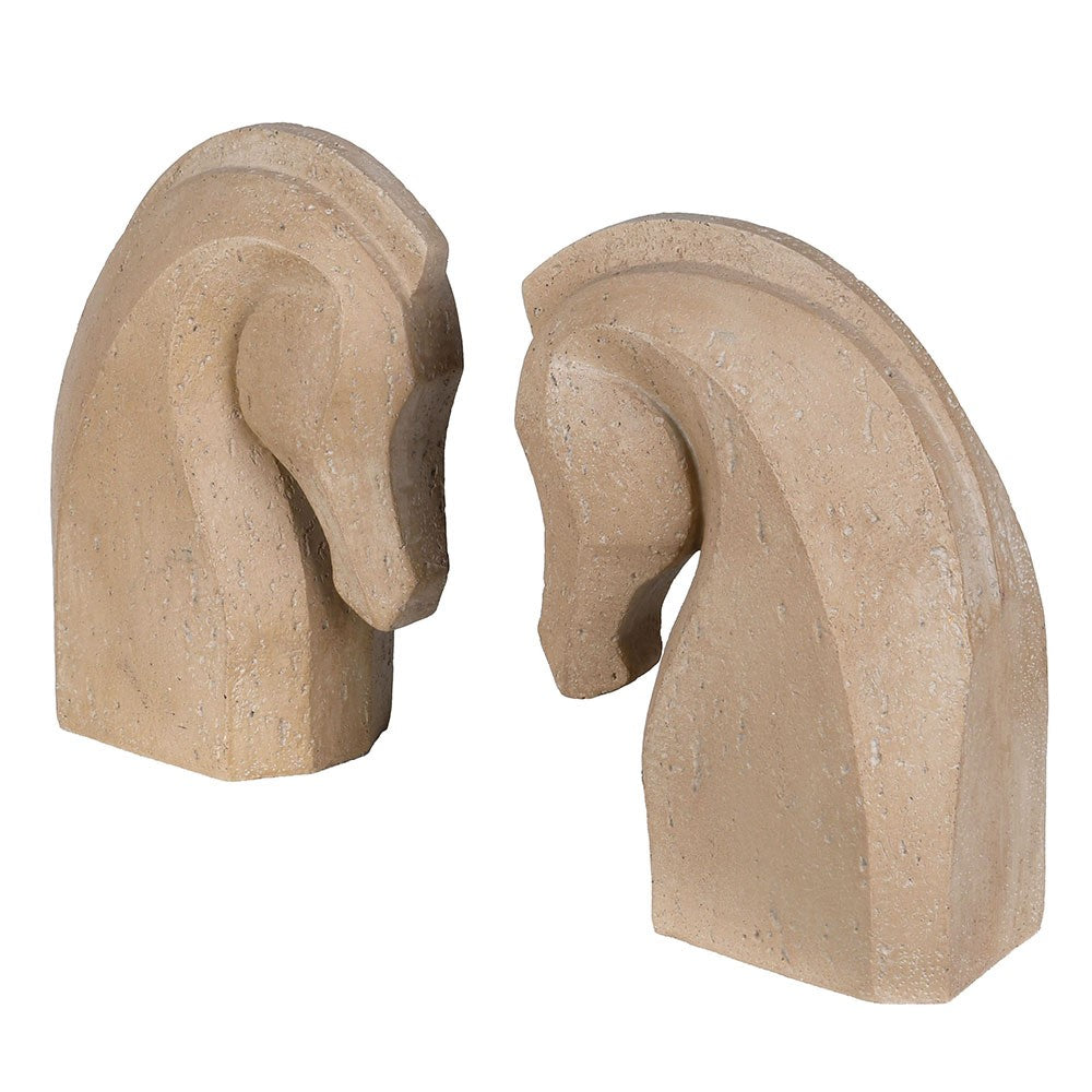 Abstract Horse Heads Bookends 22cm | Annie Mo's-C