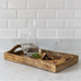 Acacia and Mango Chevron Serving Tray 43cm