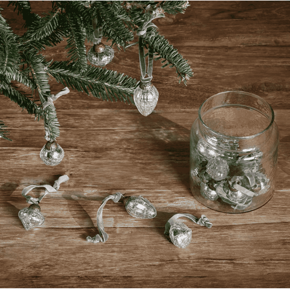 Adisa Bauble Jar - Antique Silver - Set of 16-2