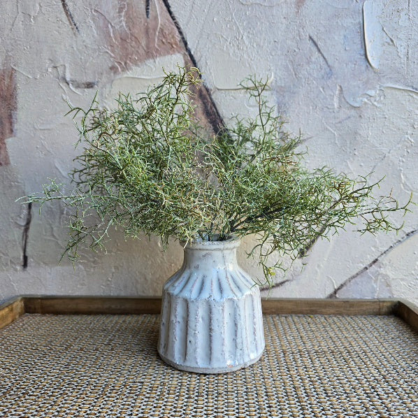 Aged Cream Terracotta Pot 12cm 1