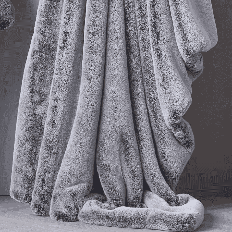 Alaska Fox Faux Fur Throw - Size Choice2