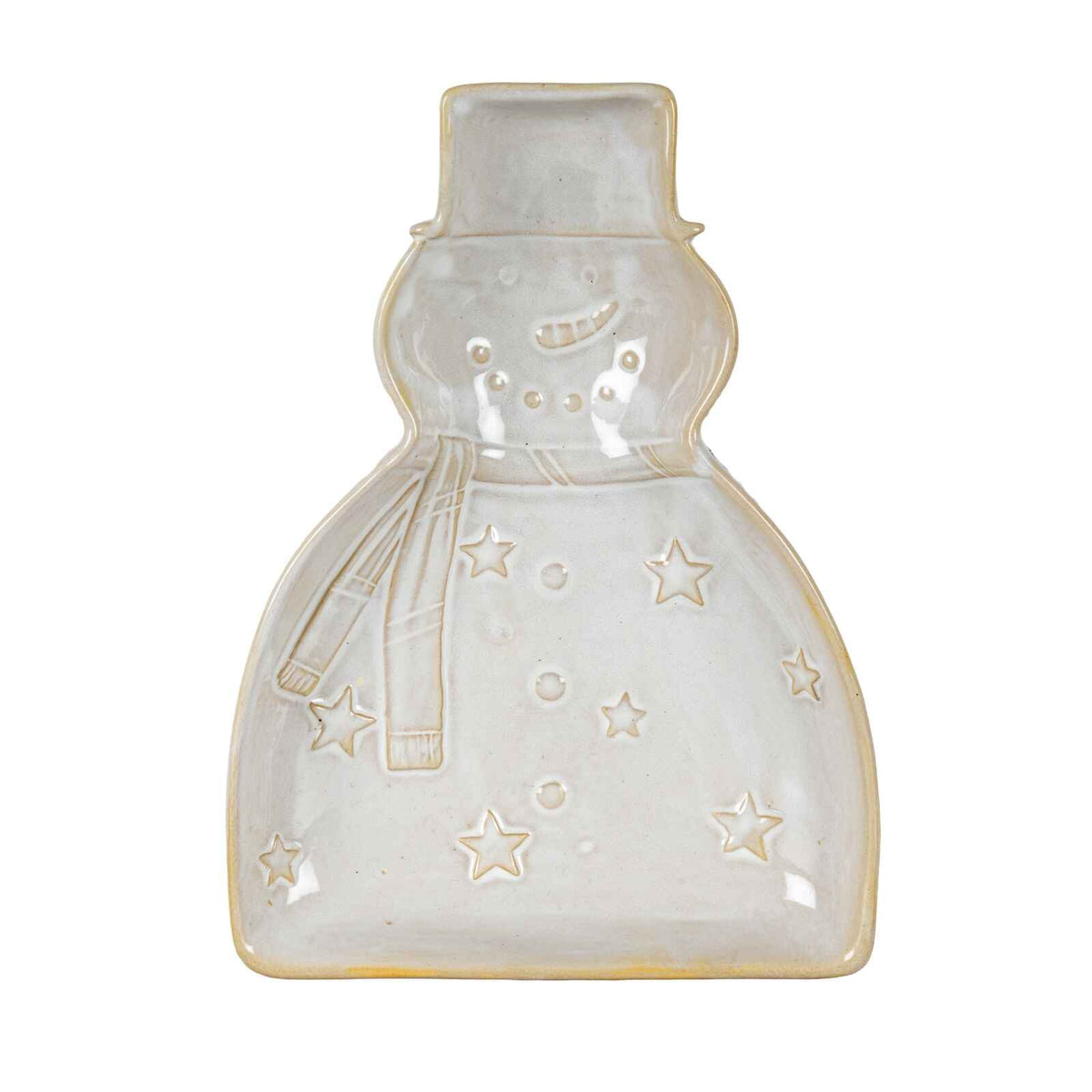 Alora Ceramic Snowman Dish 21cm