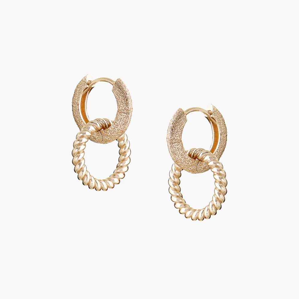 Amber Earrings Gold | Annie Mo's