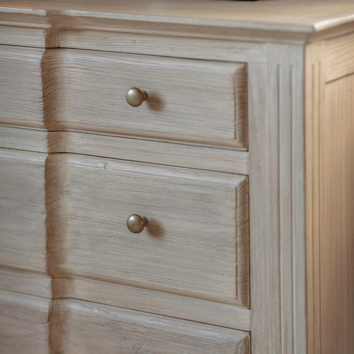 Ambersham Reclaimed Elm Large Chest of Nine Drawers 130cm-C