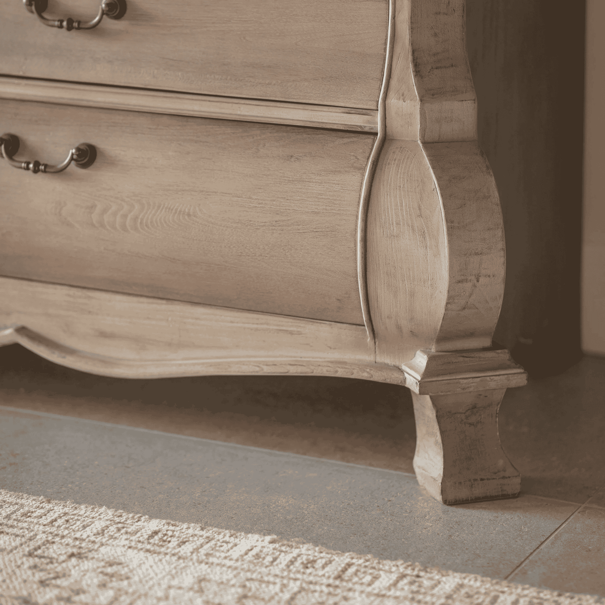 Ambersham Reclaimed Elm Large Chest of Three Drawers 187cm-B