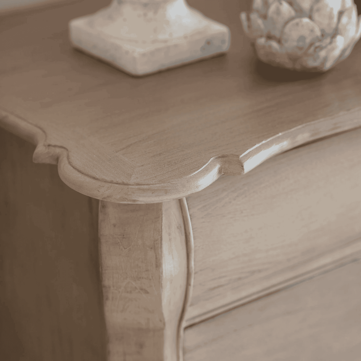 Ambersham Reclaimed Elm Large Chest of Three Drawers 187cm-C