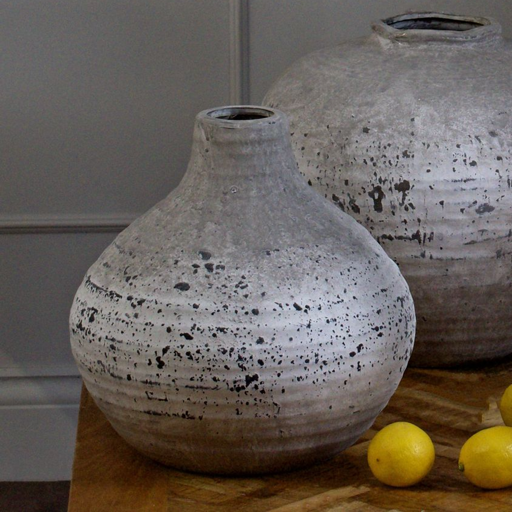 Ampha Stone Ceramic Vase 29cm | Annie Mo's