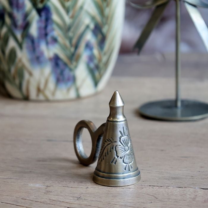 Antique Brass Candle Snuffer | Annie Mo's-B