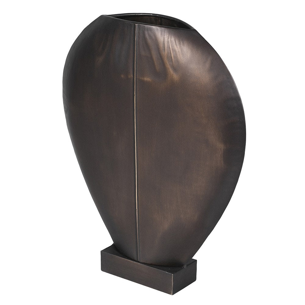 Antiqued Black Metal Vase 37cm | Annie Mo's-C