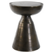 Antiqued Bronze Circular PASJA Side Table 53cm | Annie Mo's