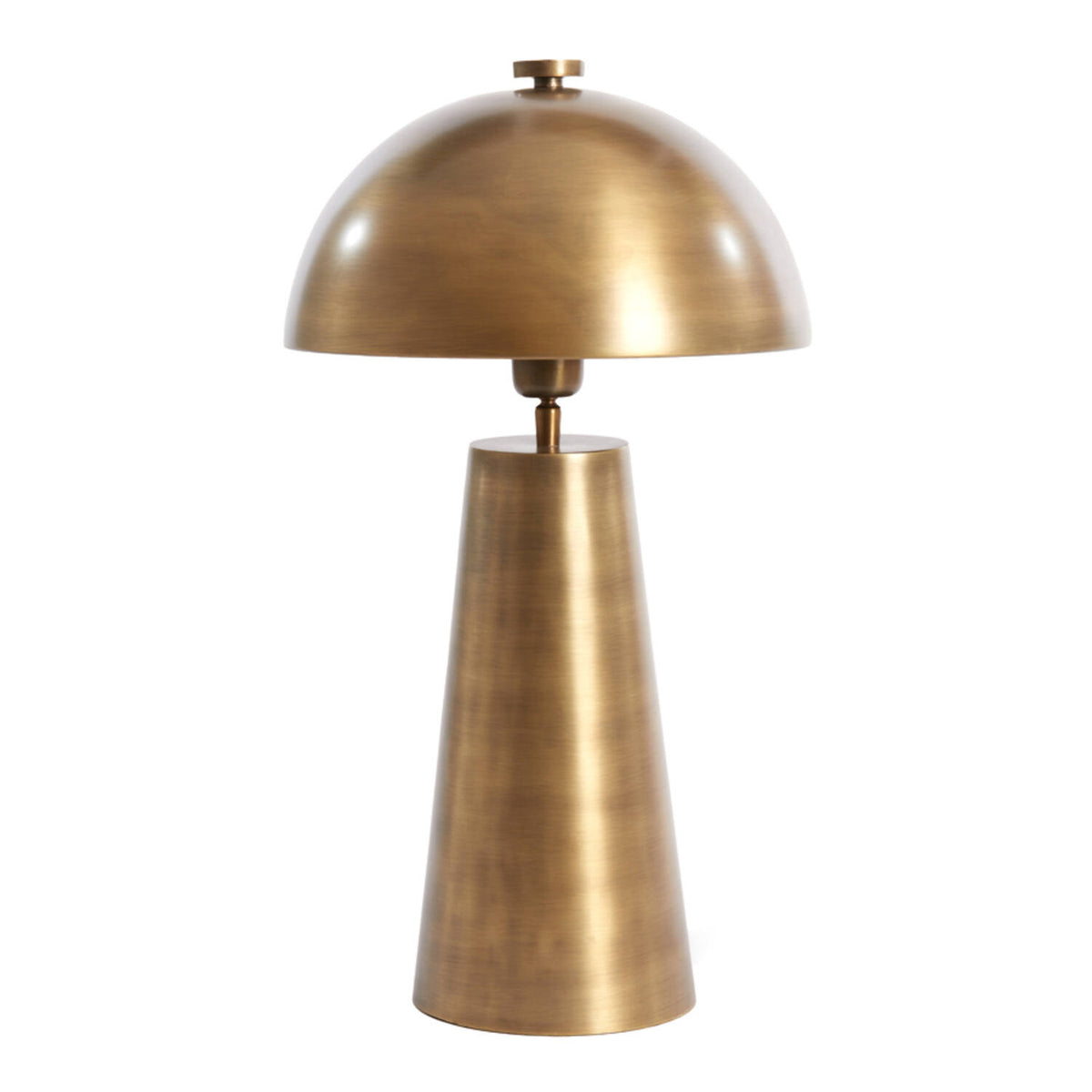 Antiqued Bronze Dome Top Metal Lamp 52cm