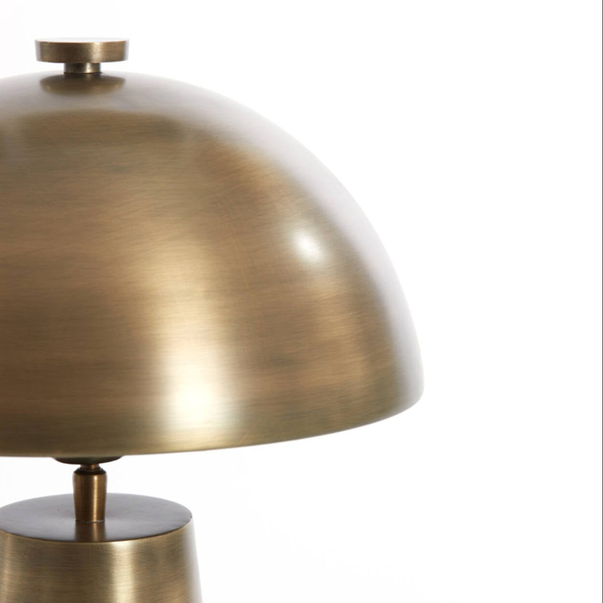 Antiqued Bronze Dome Top Metal Lamp 52cm-B