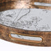 Antiqued Gold Mirrored Grasses Tray 36cm B