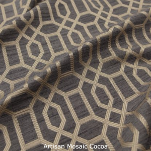 Artisan Mosaic Cocoa Fabric