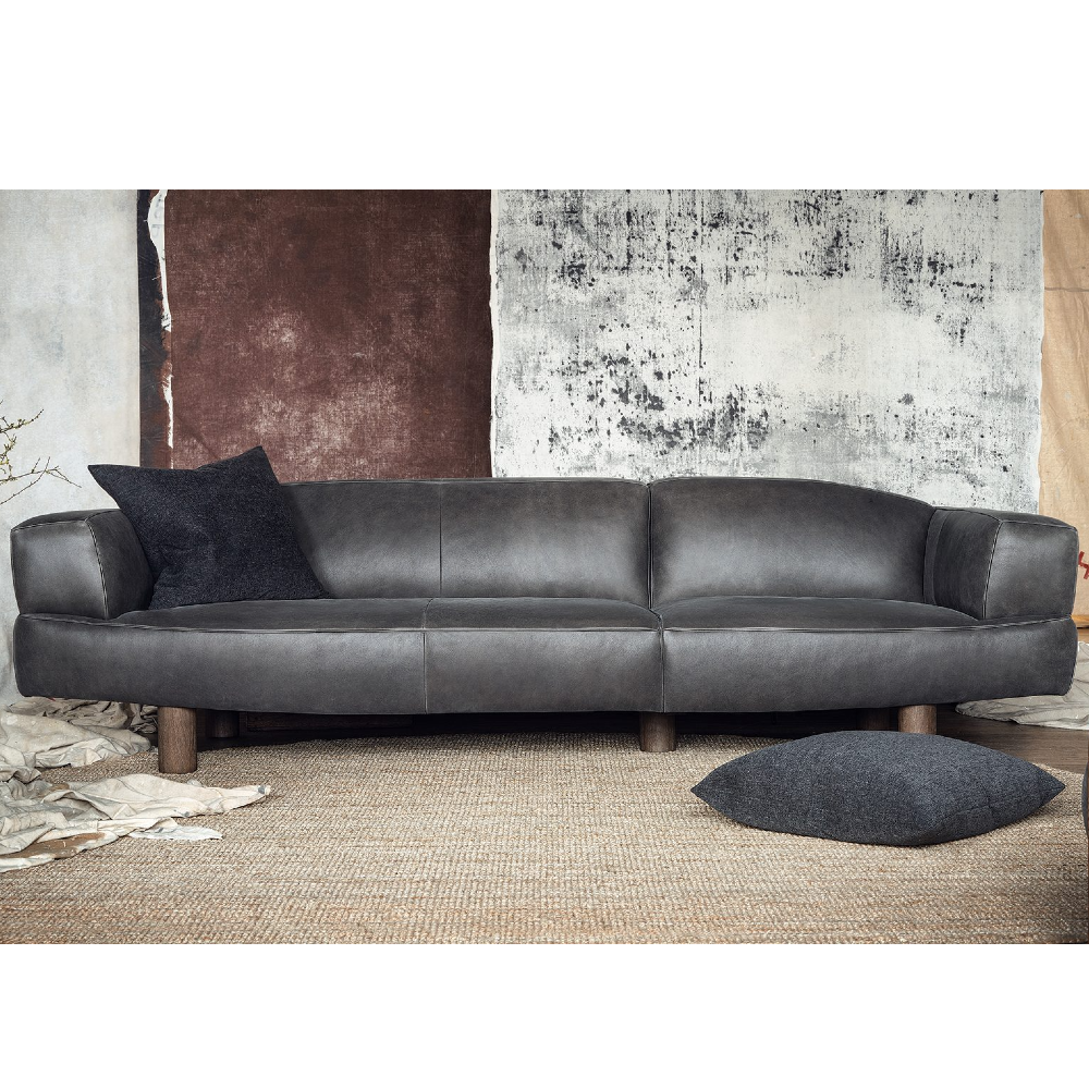 Asymmetry Four Seat Sofa | Leathers | Annie Mo's