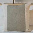 Atlantic Stripe Sage Feather Filled Cushion 1