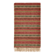Ayr Red and Olive Throw