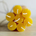 Rustic Dinner Candle Ochre 27cm