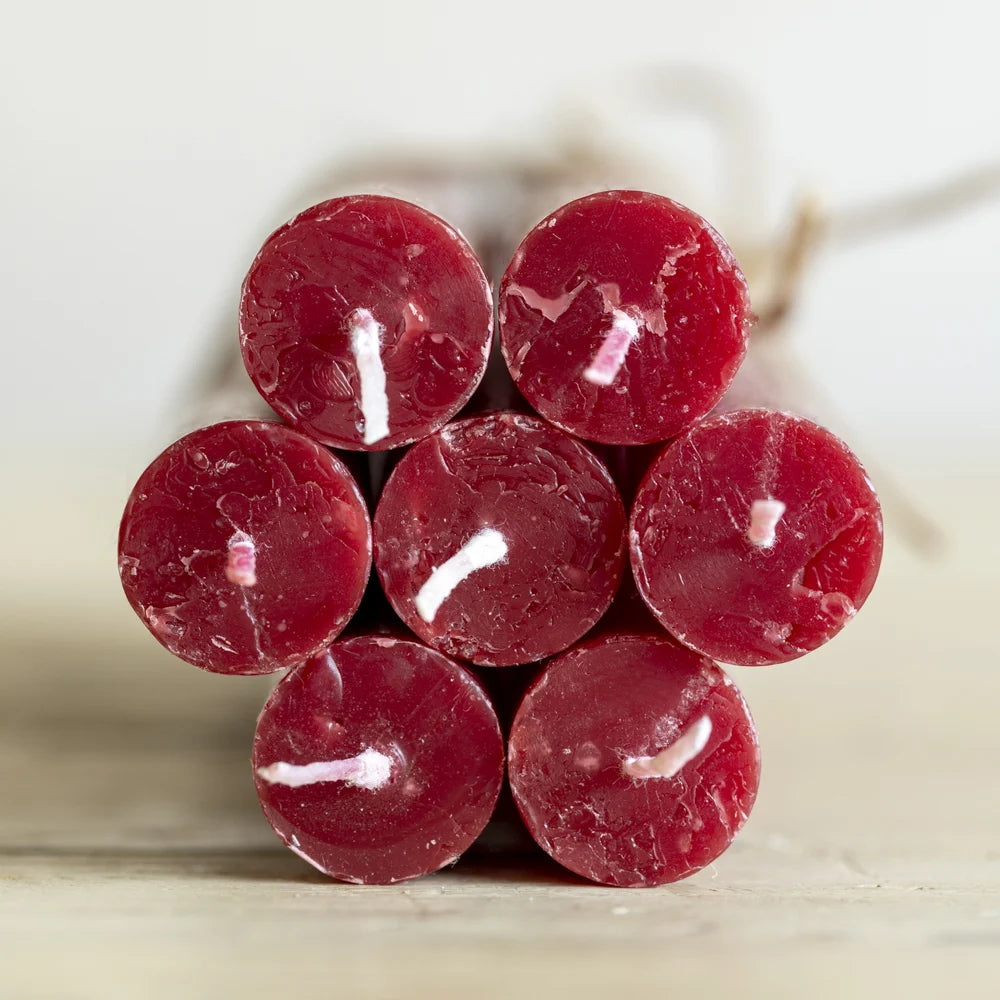 Rustic Dinner Candle Plum 27cm