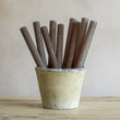 Rustic Dinner Candle Latte 27cm