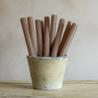 Rustic Dinner Candle Caramel 27cm