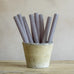 Rustic Dinner Candle Light Grey 27cm