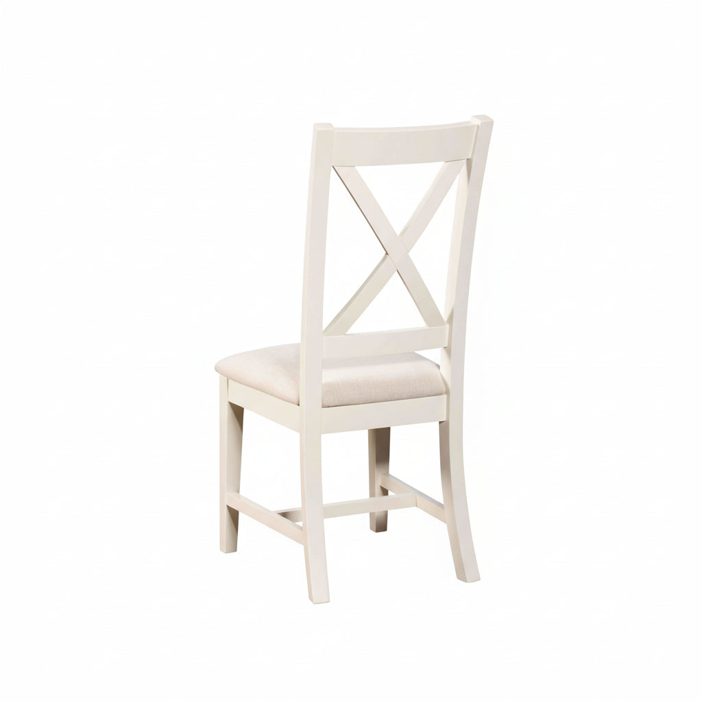 Burford Pair of Upholstered X-Back Dining Chairs C | Annie Mo's