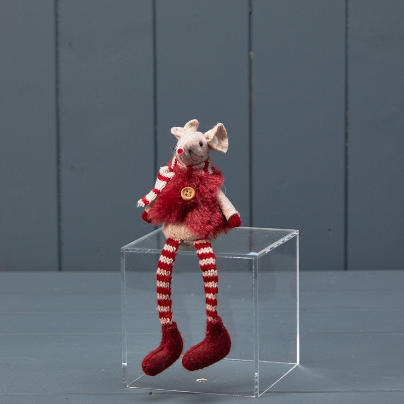 Fabric Edge Sitting Mouse | Annie Mo's