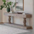 Ilkley Large Distressed Weathered Console Table 240cm | Annie Mo's