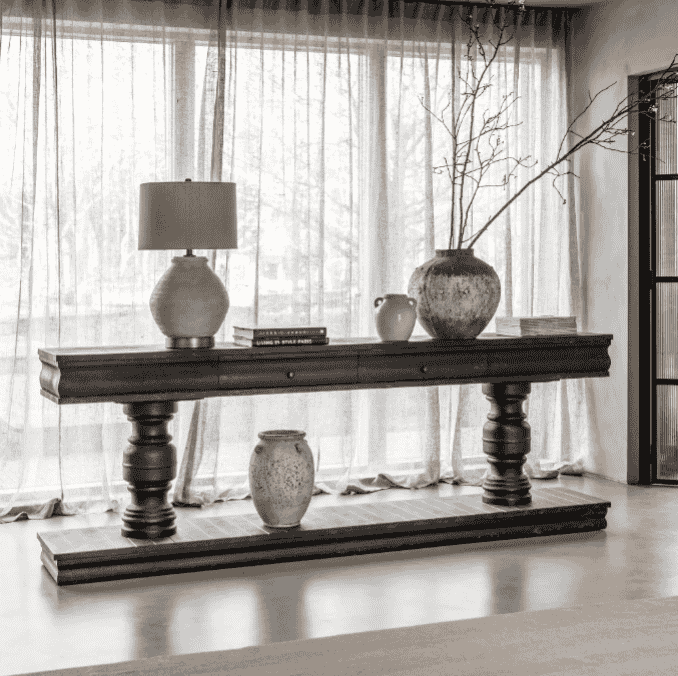 Clovelly Large Heritage Console Table 240cm-B