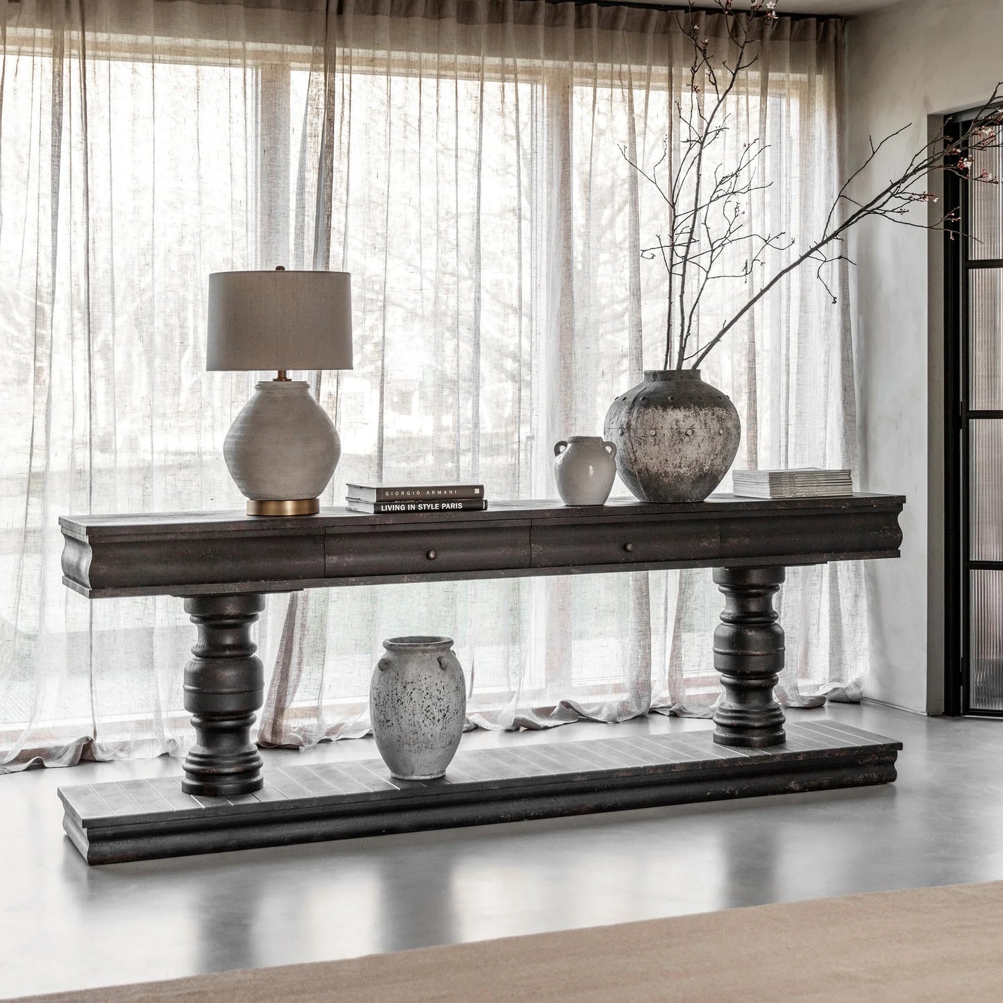 Clovelly Large Heritage Console Table 240cm