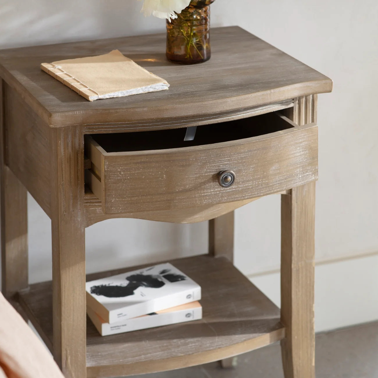 Ilkley Single Drawer Small Side Table 70cm-B