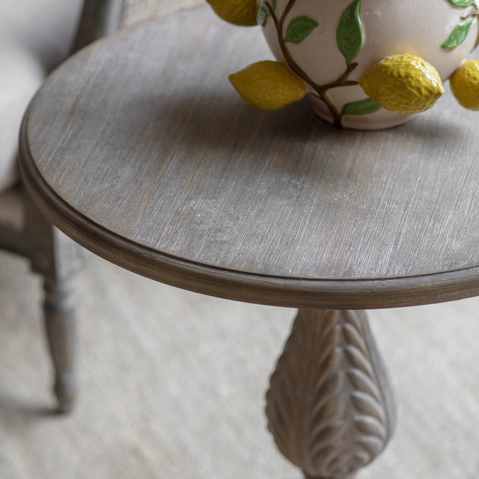 Ilkley Pedestal Side Table 60cm