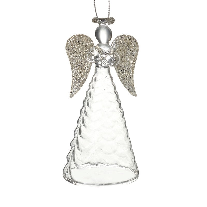 Glass Hanging Angel 12cm | Annie Mo's