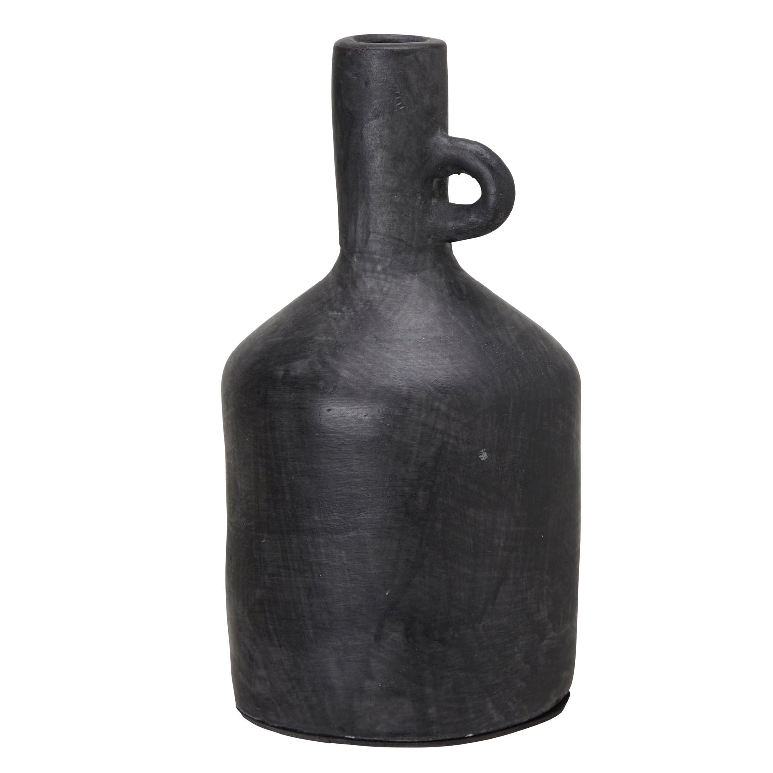 Baku Black Terracotta Stem Vase 22cm | Annie Mo's
