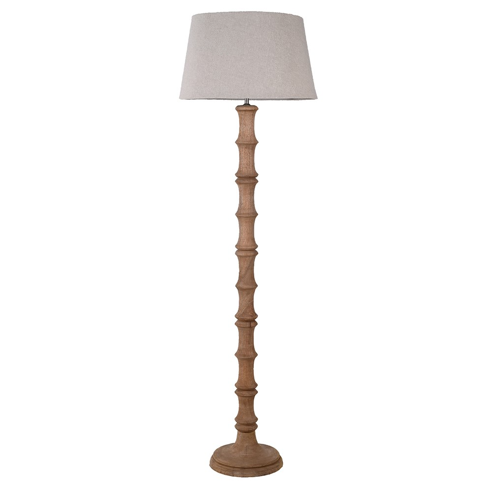 Bamboo Effect Floor Lamp with Shade 170cm | Annie Mo's