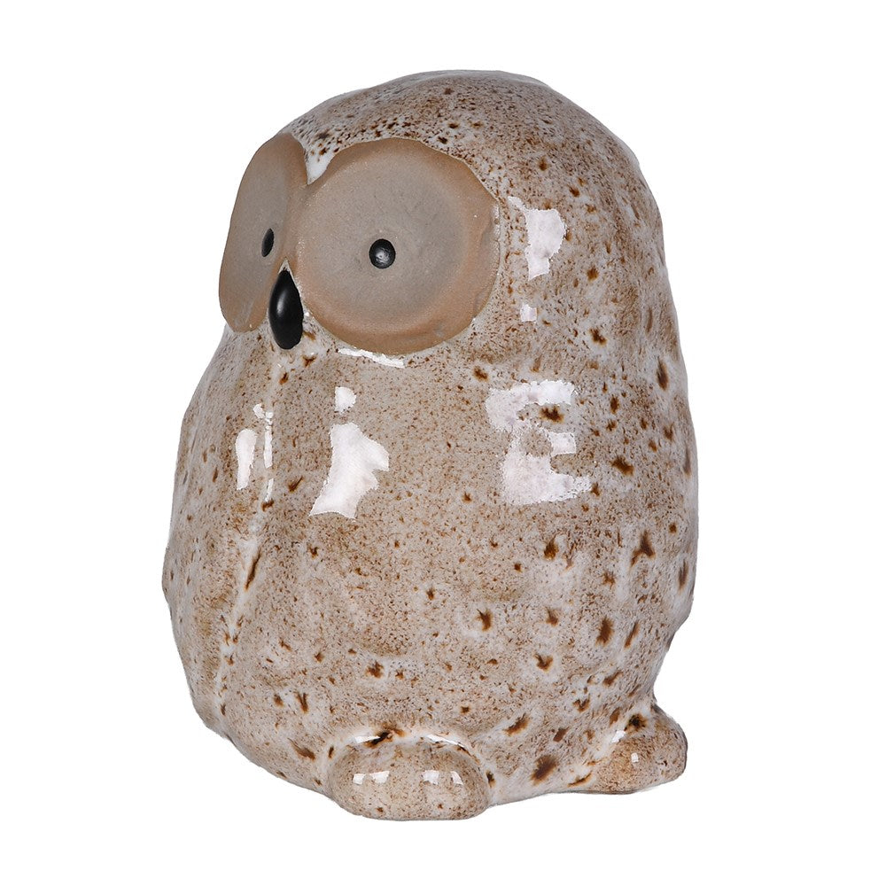 Barnaby Glazed Owl 11cm-B