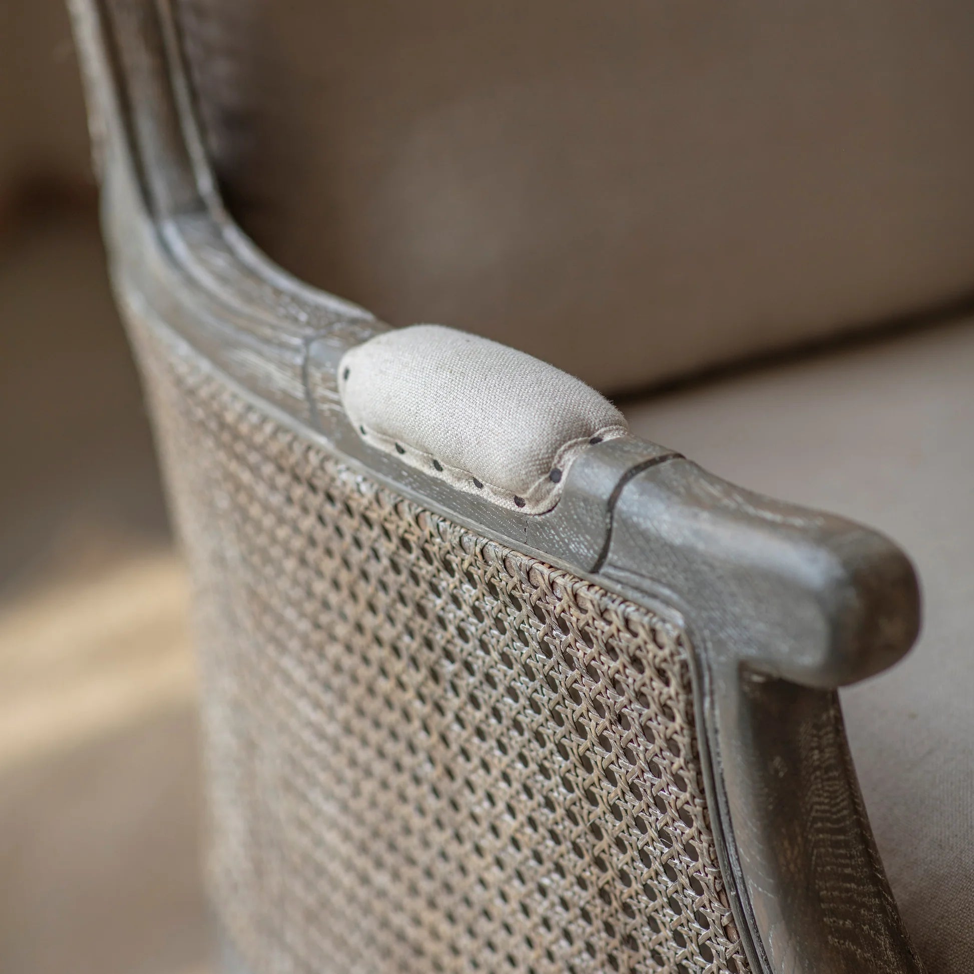 Barton Wingback Bergere Armchair-E