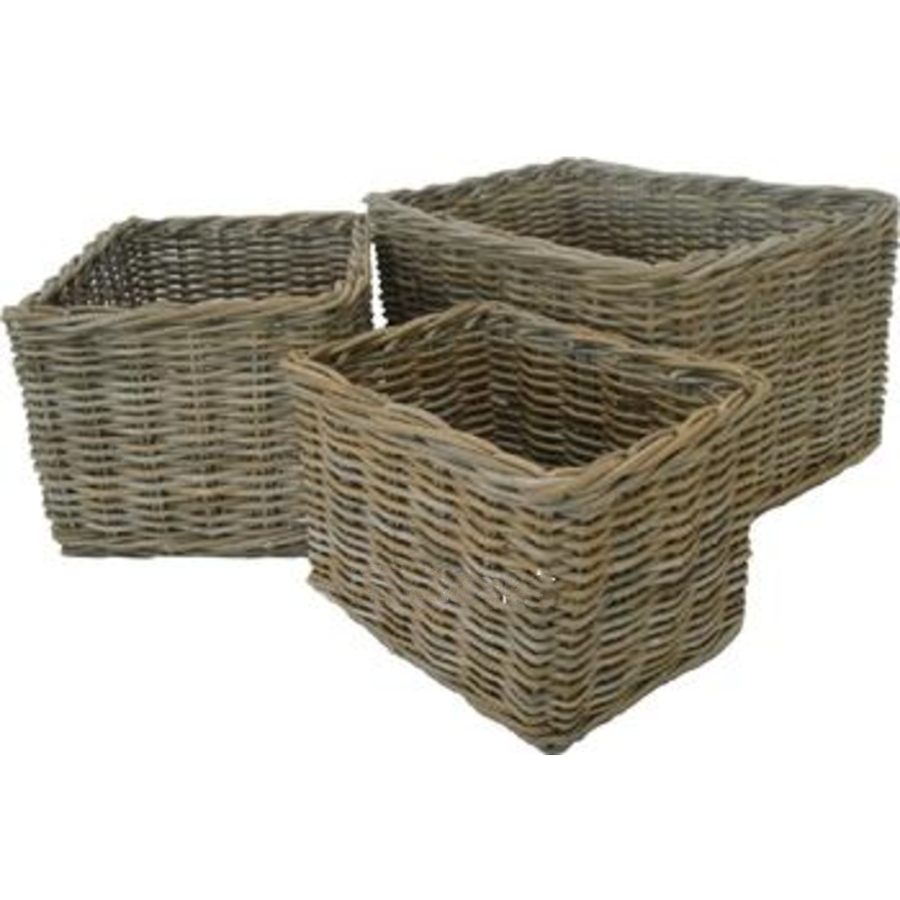 Set of Three Rectangle Baskets 60cm | Annie Mo's