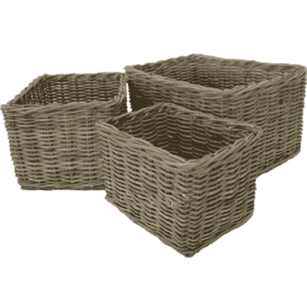 Set of Three Rectangle Baskets 60cm | Annie Mo's