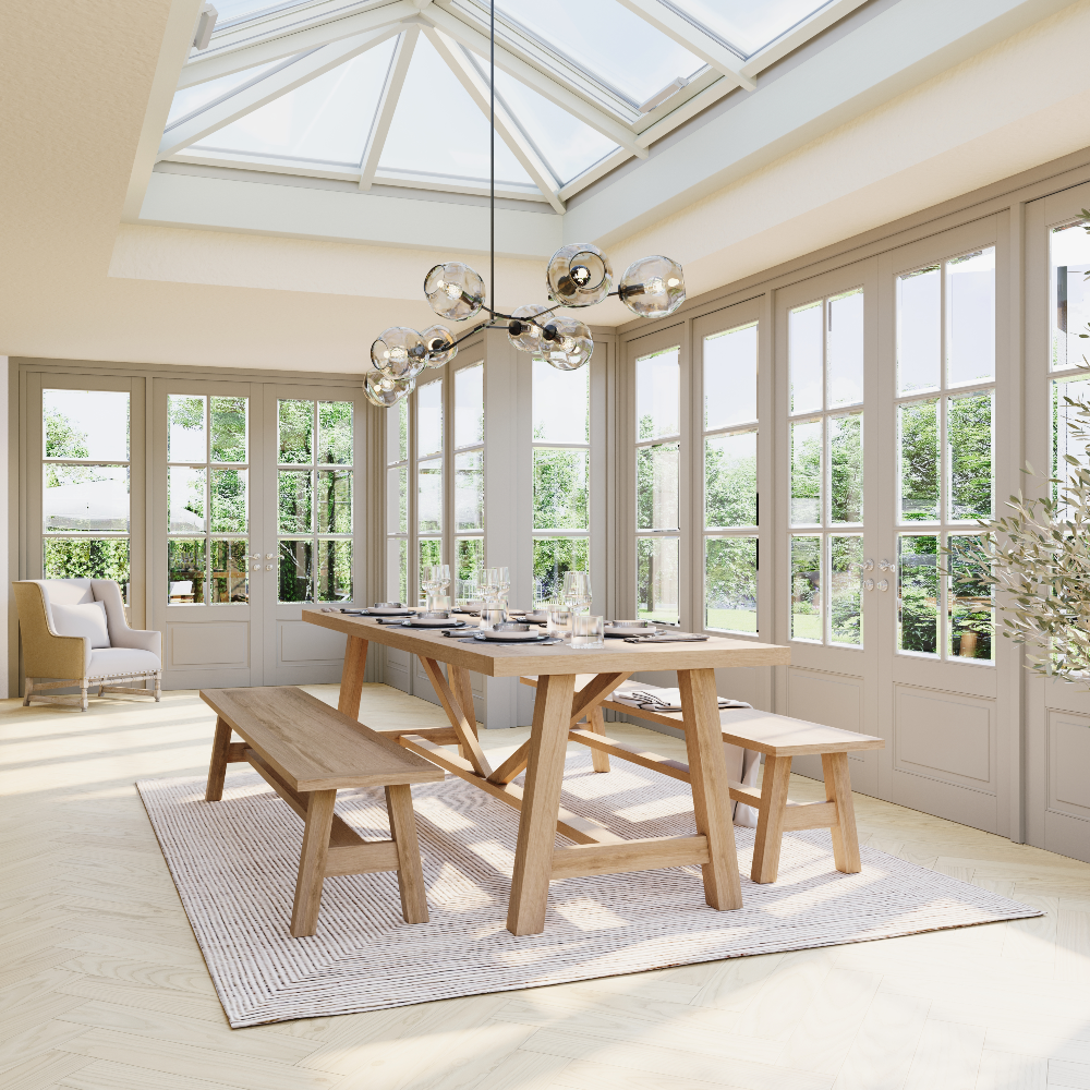 Oak dining bench 180cm deals