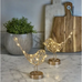 Battery Operated LED Table Robin - Golden 20cm
