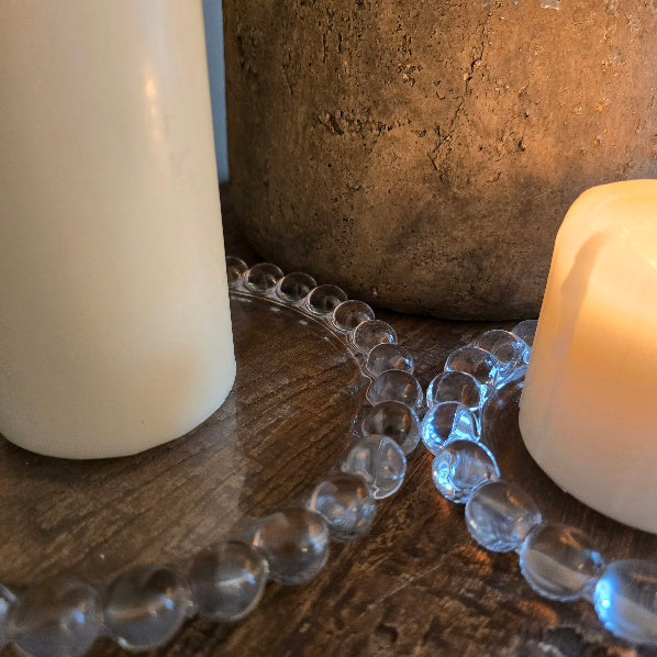 Beaded Edge Candle Plates 5