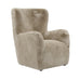 Sumptuous Soft Beige Faux Fur Armchair