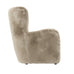 Sumptuous Soft Beige Faux Fur Armchair