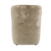 Sumptuous Soft Beige Faux Fur Armchair