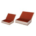 Beige Set of Two Book Boxes 33cm D