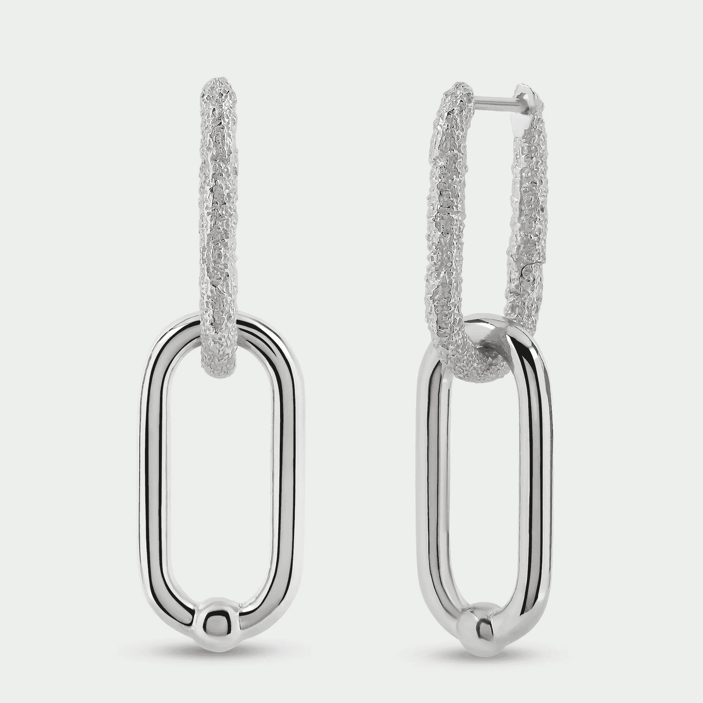 Belong Earrings - Silver-E