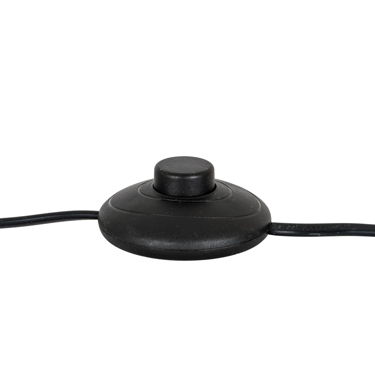 Black Cannon Floor Lamp With Hessian Shade 151cm